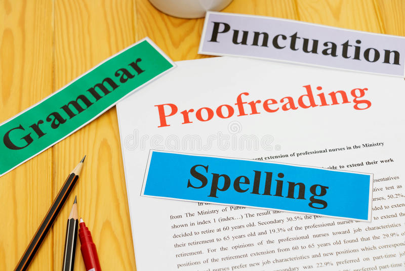 Proofreading and Editing